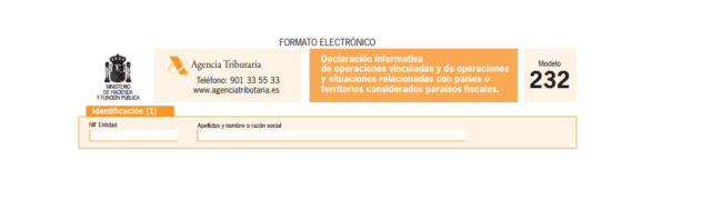 Foto de la cabecera del modelo 232