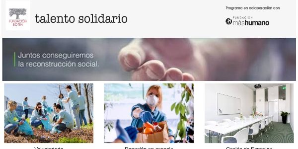 Talento Solidario pide ayuda para las ONG Talento Solidario pide ayuda para las ONG
