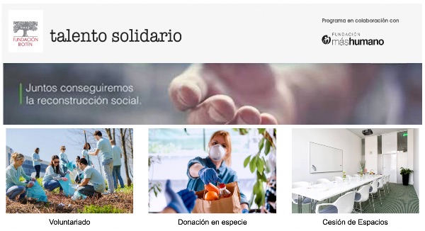 Talento Solidario asks for help for the NGOs